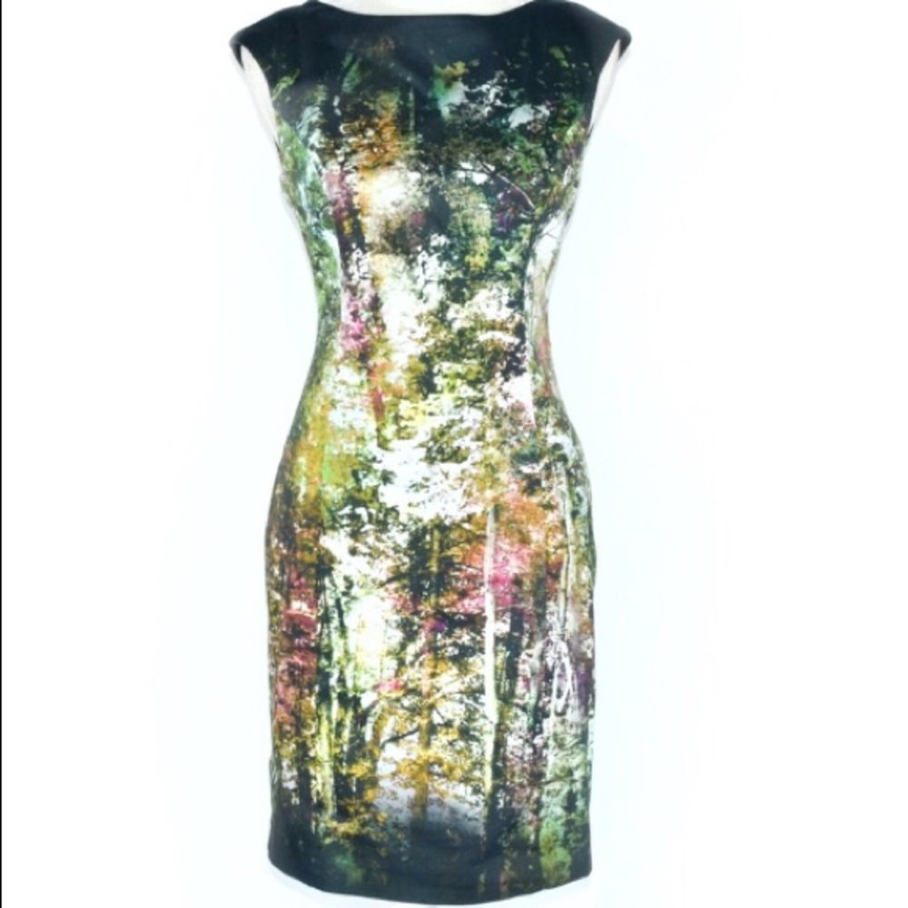 Abstract Art Kay Unger dress.